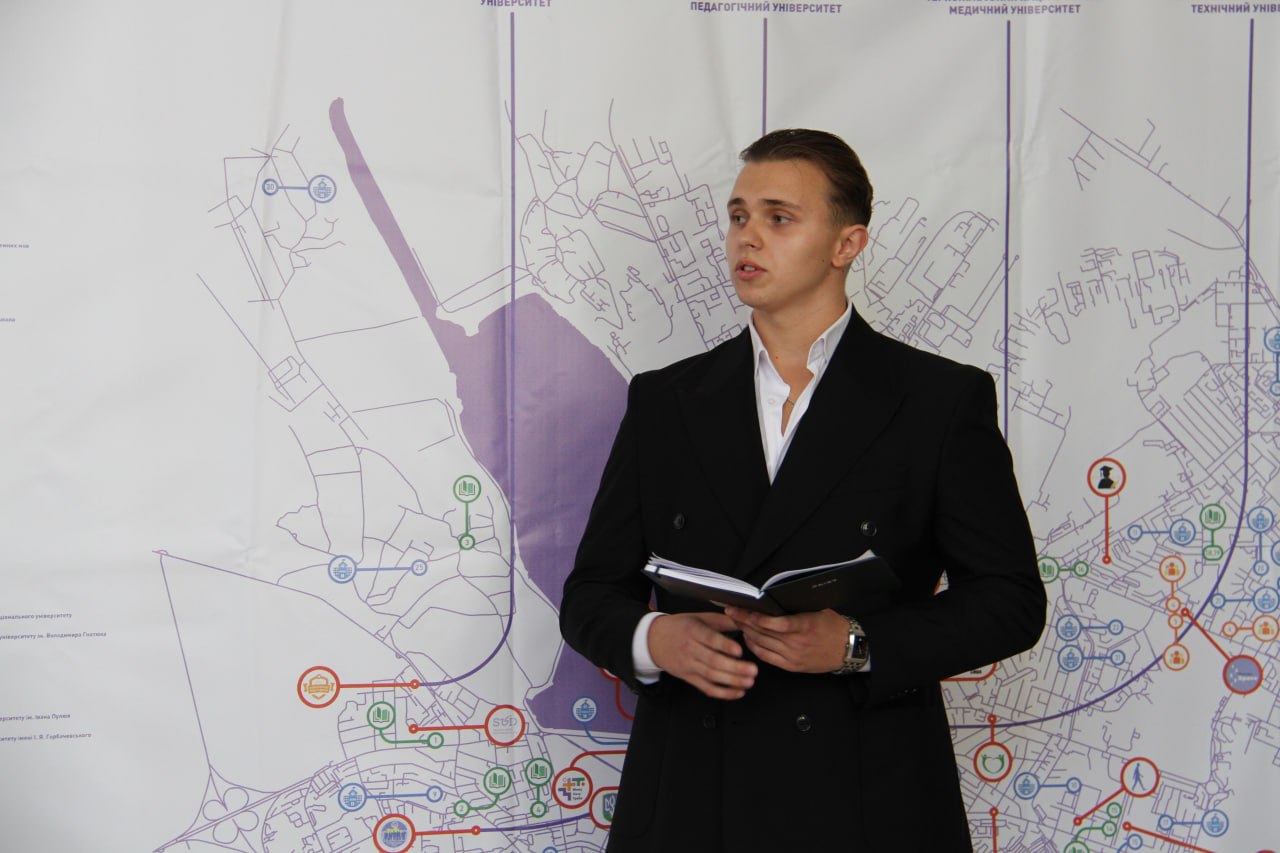 Mykhailo Shtupun, zastupnyk prezydenta uchnivskoho parlamentu «Nasnaha»